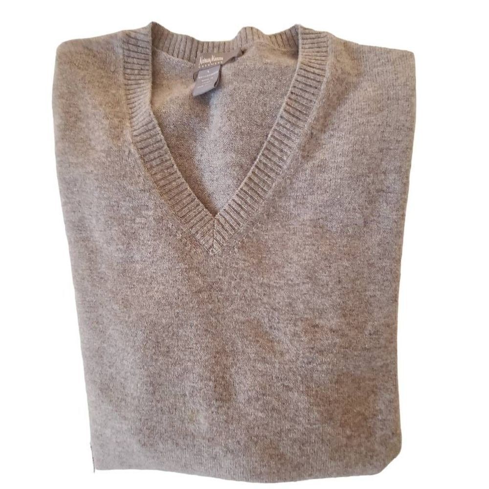 Neiman Marcus Women's Cashmere Pullover Sweater Light Gray Size Large - Picture 9 of 10